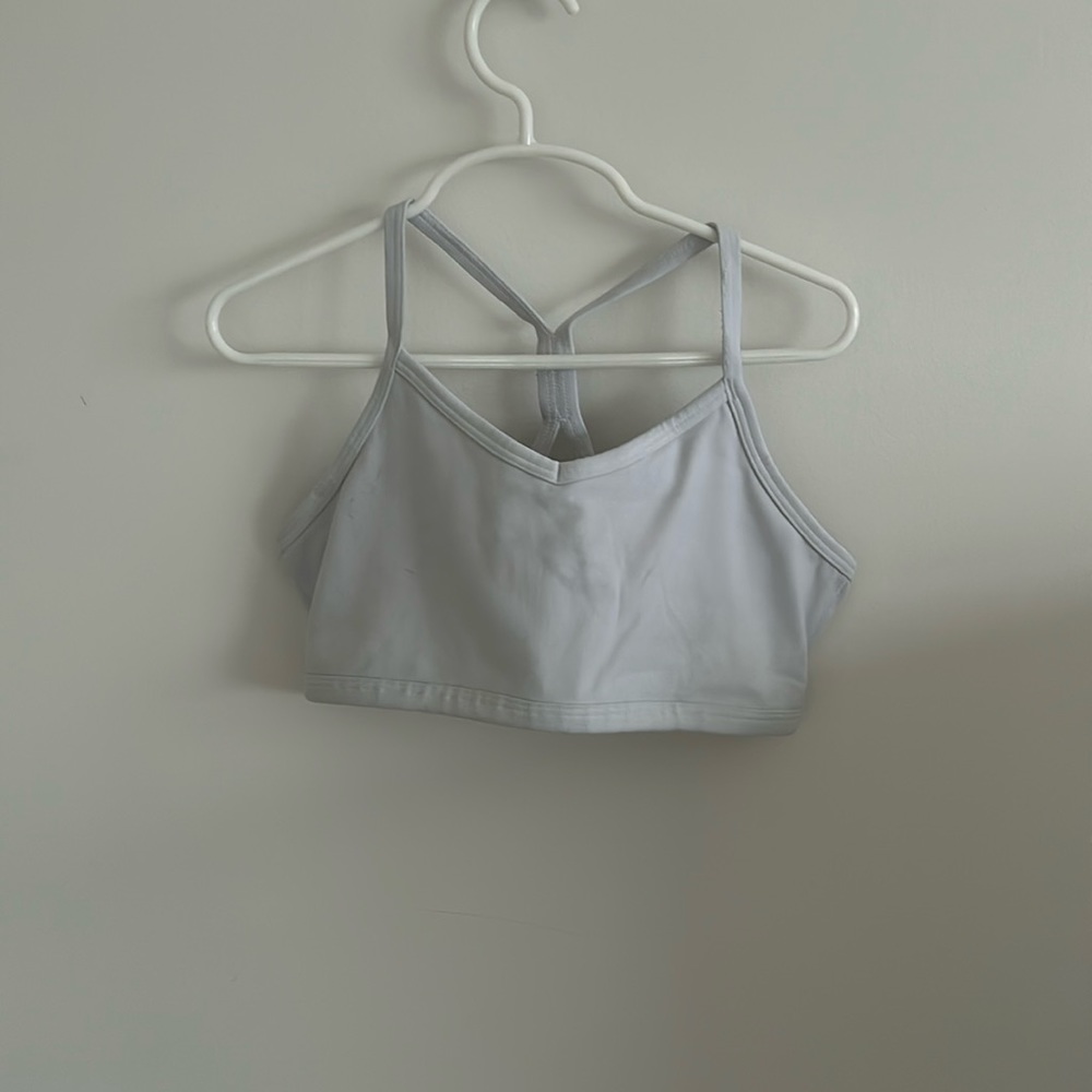 White sports bra